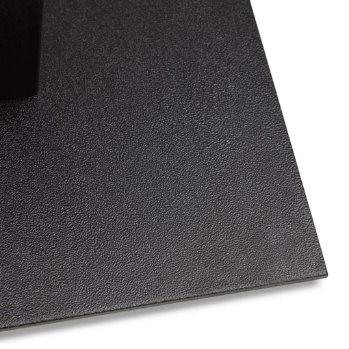 Mange-debout design 'AUSTIN BAR' noir avec pied en métal noir