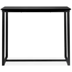 Mange-debout ou Table haute 'MINERVA' en bois et métal noir