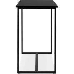 Mange-debout ou Table haute 'MINERVA' en bois et métal noir