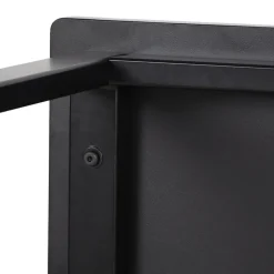 Mange-debout ou Table haute 'MINERVA' en bois et métal noir