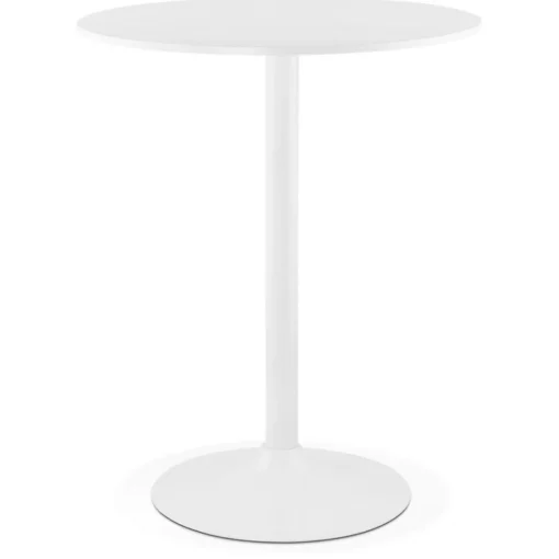Mange-debout ou table haute 'CARACAS' blanche