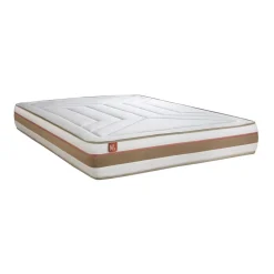 Matelas LE TENDRE Ressorts ensaches Memoire de forme 7 zones de confort