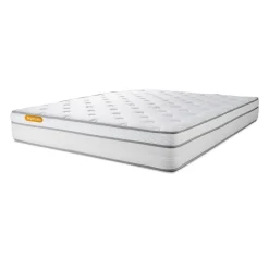 Matelas sommier kit gris Memo Luxe Ressorts ensaches memoire de forme MAXI epaisseur