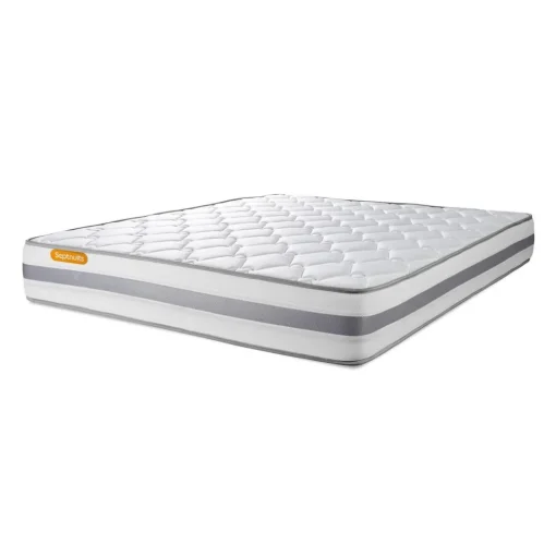 Matelas sommier kit gris Memo Spring Ressorts ensaches MAXI épaisseur