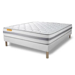 Matelas sommier Memo Spring Ressorts ensaches 3 zones de confort MAXI epaisseur