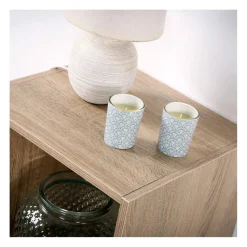 Meuble à 3 cases en bois Beige