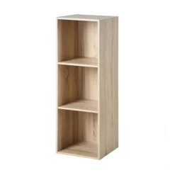Meuble à 3 cases en bois Beige