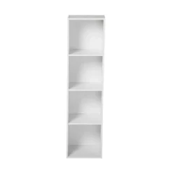 Meuble à 4 cases en bois blanc