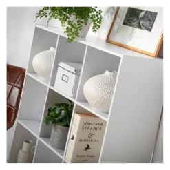 Meuble à 12 cases en bois Blanc