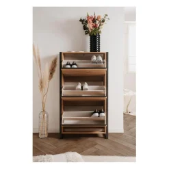 Meuble à Chaussures 3 Abattants DENVER