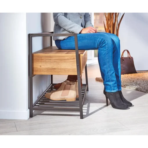 Meuble à Chaussures gris anthracite