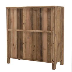 Meuble ANDRIAN 2 Tiroirs 2 Portes Avec Deco Faux Tiroirs Bois Pin Recyclé