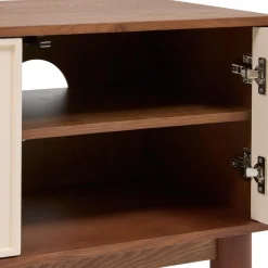 Meuble bas 2 portes 4 étagères Jilani marron