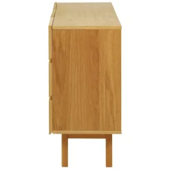 Meuble bas 2 portes 3 tiroirs naturel