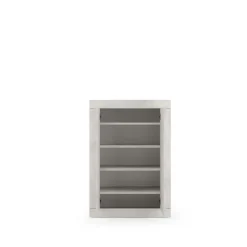 Meuble de rangement 2 portes multifonctionnel Blanc
