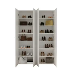 Meuble de rangement 4 portes 5 étagères reglable