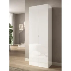 Meuble de rangement 2 portes 10 étagères reglable