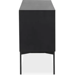 Meuble de rangement design 'CONVIV' en bois noir