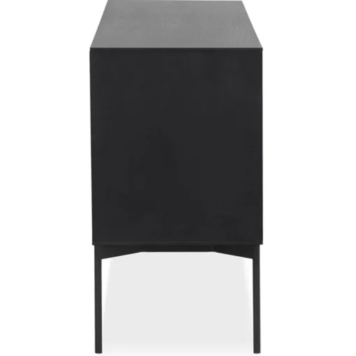 Meuble de rangement design 'CONVIV' en bois noir