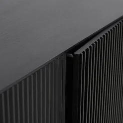 Meuble de rangement design 'CONVIV' en bois noir