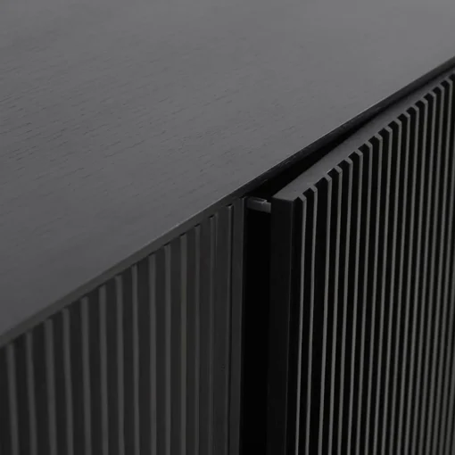 Meuble de rangement design 'CONVIV' en bois noir
