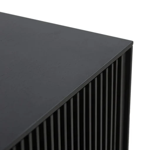 Meuble de rangement design 'CONVIV' en bois noir