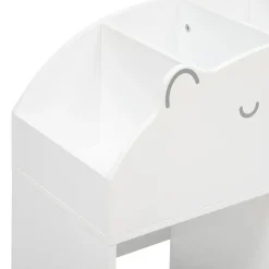 Meuble de rangement ourson 56x30cm en bois blanc