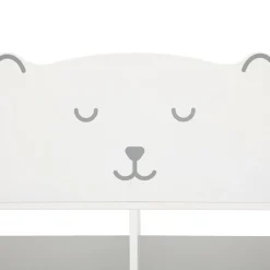 Meuble de rangement ourson 56x30cm en bois blanc