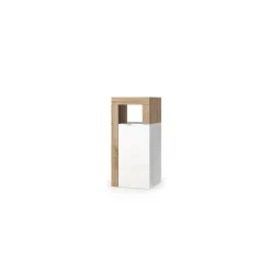 Meuble de rangement salle de bain 1 Porte façade blanc laqué L35xH78 cm
