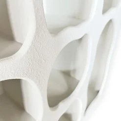 Meuble de rangement style naturel organique Salavador Blanc