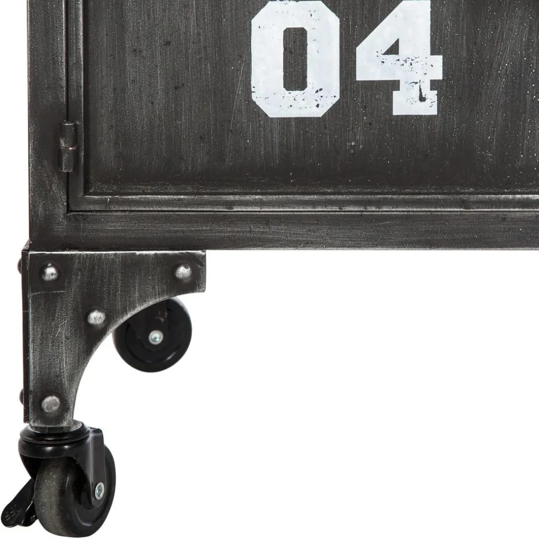 Meuble métal 6 portes Sevin Noir