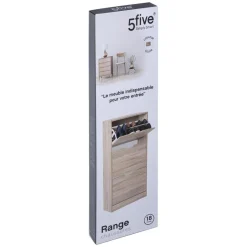 Meuble range-chaussures 3 tiroirs effet chêne naturel