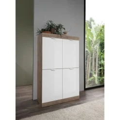 Meuble rangement 4 portes panneaux de particules