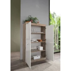 Meuble rangement 4 portes panneaux de particules