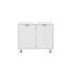 Meuble sous vasque avec deux portes ZAMORA 4 blanc