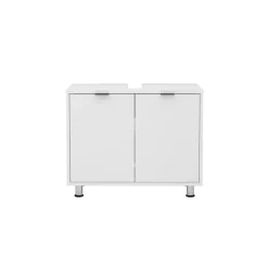 Meuble sous vasque avec deux portes ZAMORA 4 blanc