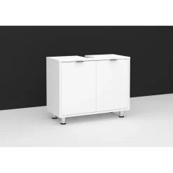 Meuble sous vasque avec deux portes ZAMORA 4 blanc