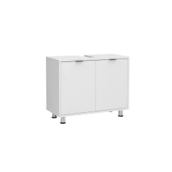 Meuble sous vasque avec deux portes ZAMORA 4 blanc