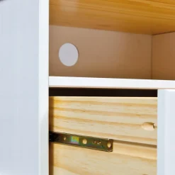 Meuble TV 3 grands tiroirs en pin massif