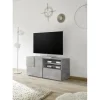 Meuble TV 1 porte et 1 tiroir DAMA gris