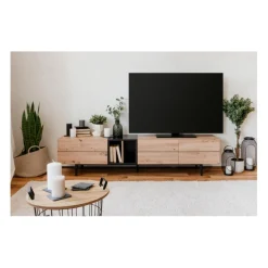 Meuble TV 3 Portes 2 Niches Nola