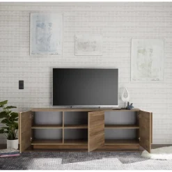 Meuble TV 3 portes chene mercure