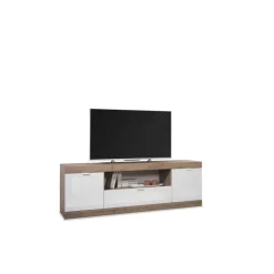 Meuble TV 2 portes et 1 tiroir chene cadiz