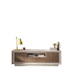 Meuble TV 2 portes et 1 tiroir cashmere