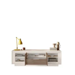 Meuble TV 2 portes et 1 tiroir cashmere