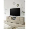 Meuble TV 2 portes et 1 tiroir DAMA décor chêne samoa