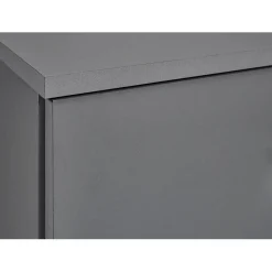 Meuble TV 2 Portes Gris Graphite ELENZIO