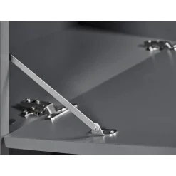 Meuble TV 2 Portes Gris Graphite ELENZIO