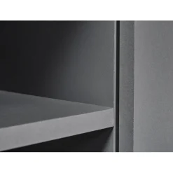 Meuble TV 2 Portes Gris Graphite ELENZIO