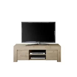 Meuble TV deux portes en bois FIRENZE décor chene